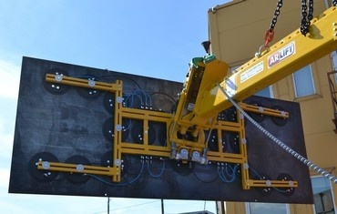 Монтаж крупногабаритного стекла (1500 кг)